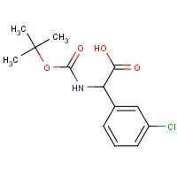669713-92-2 N-BOC-(3'-CHLOROPHENYL)GLYCINE chemical structure
