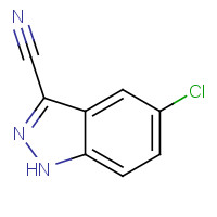 29646-35-3 5-CHLORO-1H-INDAZOLE-3-CARBONITRILE chemical structure