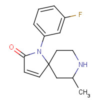 1184918-08-8 1-(3-fluorophenyl)-7-methyl-1,8-diazaspiro[4.5]dec-3-en-2-one chemical structure