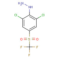 104614-74-6 2,6-Dichloro-4-(trifluoromethylsulfonyl)phenylhydrazine chemical structure