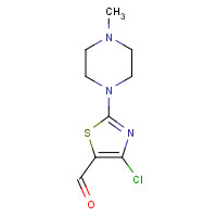 141764-88-7 4-CHLORO-2-(1-METHYL-4-PIPERAZINYL)-5-THIAZOLECARBOXALDEHYDE chemical structure