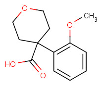 1039931-72-0 4-(2-methoxyphenyl)tetrahydro-2H-pyran-4-carboxylic acid chemical structure