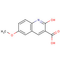 154386-35-3 2-HYDROXY-6-METHOXY-QUINOLINE-3-CARBOXYLIC ACID chemical structure