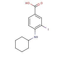 1131614-62-4 4-(cyclohexylamino)-3-iodobenzoic acid chemical structure