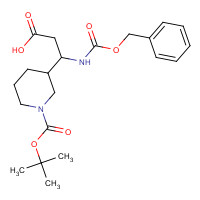 372144-13-3 3-N-CBZ-AMINO-3-(3'-BOC)PIPERIDINE-PROPIONIC ACID chemical structure
