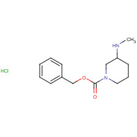 1179359-63-7 benzyl 3-(methylamino)piperidine-1-carboxylate hydrochloride. chemical structure