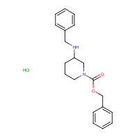 1179362-03-8 benzyl 3-(benzylamino)piperidine-1-carboxylate hydrochloride chemical structure