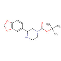 886769-95-5 3-BENZO[1,3]DIOXOL-5-YL-PIPERAZINE-1-CARBOXYLIC ACID TERT-BUTYL ESTER chemical structure