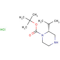 955979-06-3 (R)-1-BOC-2-ISOPROPYL-PIPERAZINE HYDROCHLORIDE chemical structure
