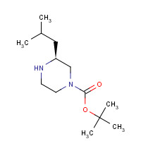 928025-62-1 (S)-1-BOC-3-ISOBUTYLPIPERAZINE chemical structure