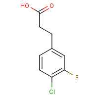 881189-65-7 3-(4-chloro-3-fluorophenyl)propanoic acid chemical structure