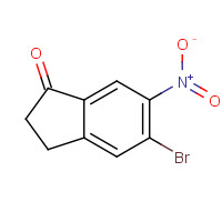 723760-74-5 5-bromo-6-nitro-2,3-dihydro-1H-inden-1-one chemical structure