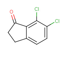 68755-30-6 6,7-dichloro-2,3-dihydro-1H-inden-1-one chemical structure