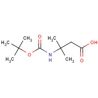 129765-95-3 3-TERT-BUTOXYCARBONYLAMINO-3-METHYL-BUTYRIC ACID chemical structure