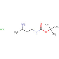 1179361-42-2 1-N-Boc-butane-1,3-diamine-HCl chemical structure