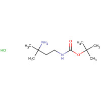 880100-30-1 1-N-Boc-3-methylbutane-1,3-diamine-HCl chemical structure