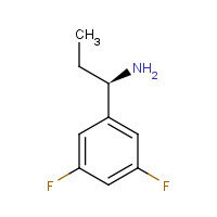 473733-16-3 (R)-1-(3,5-DIFLUOROPHENYL)PROPAN-1-AMINE-HCl chemical structure