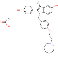 198481-33-3 BAZEDOXIFENE ACETATE chemical structure