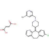 182349-12-8 8-Chloro-6,11-dihydro-11-[1-[(5-methyl-3-pyridyl)methyl]-4-piperidylidene]-5H-benzo[5,6]cyclohepta[1,2-b]pyridine fumarate chemical structure
