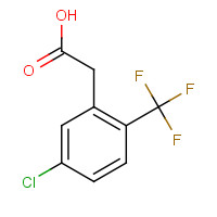 261763-25-1 5-CHLORO-2-(TRIFLUOROMETHYL)PHENYLACETIC ACID chemical structure