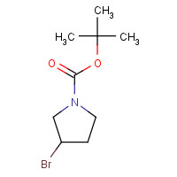 939793-16-5 N-BOC-3-BROMOPYRROLIDINE chemical structure