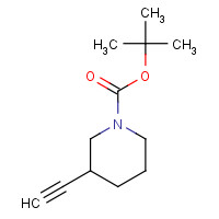 664362-16-7 1-Piperidinecarboxylic acid,3-ethynyl-,1,1-dimethylethyl ester chemical structure