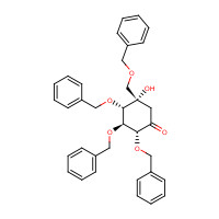 115250-38-9 (2R,3S,4S,5S)-5-Hydroxy-2,3,4-tris(phenylmethoxy)-5-[(phenylmethoxy)methyl]-cyclohexanone chemical structure