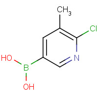 1003043-40-0 6-CHLORO-5-METHYLPYRIDINE-3-BORONIC ACID chemical structure