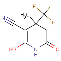 802565-31-7 Nicotinonitrile,1,4,5,6-tetrahydro-2-hydroxy-4-methyl-6-oxo-4-(trifluoromethyl)-(8CI) chemical structure