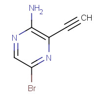 1209289-08-6 5-bromo-3-ethynylpyrazin-2-amine chemical structure