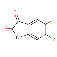 96202-57-2 5-FLUORO-6-CHLORO ISATIN chemical structure