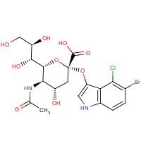 153248-52-3 5-BROMO-4-CHLOROINDOL-3-YL-5-ACETAMIDO-3,5-DIDEOXY-ALPHA-D-GLYCERO-D-GALACTO 2-NONULOPYRANOSIDONIC ACID AMMONIUM chemical structure