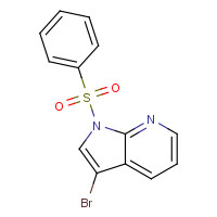 880769-95-9 1-(Benzenesulfonyl)-3-bromo-1H-pyrrolo[2,3-b]pyridine chemical structure