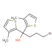 922184-80-3 4-Bromo-1,1-bis-(3-methyl-thiophen-2-yl)-butan-1-ol ,97% chemical structure