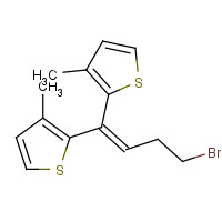 109857-81-0 4-BROMO-1,1-BIS(3-METHYL-2-THIENYL)-1-BUTENE chemical structure