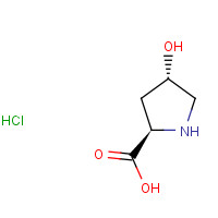 142347-81-7 TRANS-4-HYDROXY-D-PROLINE HYDROCHLORIDE chemical structure