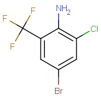 870703-71-2 4-bromo-2-chloro-6-(trifluoromethyl)aniline chemical structure