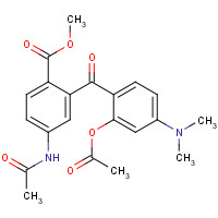 351421-18-6 5'-Acetamido-2-acetoxy-4-dimethylamino-2'-methoxycarbonylbenzophenone chemical structure