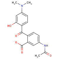 166442-36-0 4'-Acetamido-2'-carboxy-4-dimethylamino-2-hydroxybenzophenone chemical structure