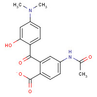 166442-37-1 5'-Acetamido-2'-carboxy-4-dimethylamino-2-hydroxybenzophenone chemical structure