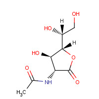 28876-38-2 2-Acetamido-2-deoxy-D-galactono-1,4-lactone chemical structure