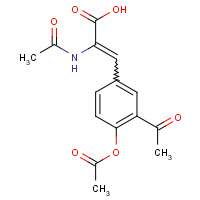 65329-03-5 2-Acetamido-3-(3,4-diacetoxyphenyl)-2-propenoic Acid chemical structure