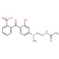 203580-77-2 4-[N-[2-(Acetamido)ethyl]-N-methylamino]-2'-carboxy-2-hydroxybenzophenone chemical structure