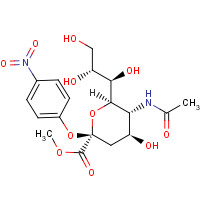 59694-35-8 5-Acetamino-4-hydroxy-2-(4-nitro-phenoxy)-6-(1,2,3-trihydroxy-propyl)-tetrahydro-pyran-2-carboxylic Acid Methyl Ester chemical structure