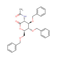 34051-37-1 2-Acetamido-3,4,6-tri-O-benzyl-2-deoxy-D-glucono-1,5-lactone chemical structure
