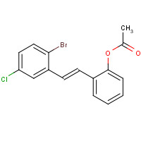 1000890-01-6 (E)-2-Acetoxy-2'-bromo-5'-chlorostilbene chemical structure