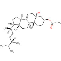 60045-90-1 3b-Acetoxyergosta-7,22-dien-5a-ol chemical structure