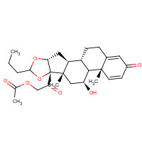 51333-05-2 21-Acetoxy-11b-hydroxy-16a,17a-propylmethylenedioxpregna-1,4-diene-3,20-dione chemical structure