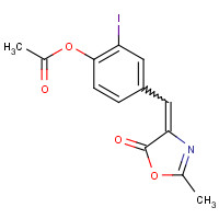 91719-58-3 4-(4-Acetoxy-3-iodobenzal)-2-methyl-5-oxazolone chemical structure