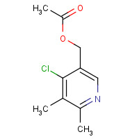 1159976-98-3 5-Acetoxymethyl-2,3-dimethyl-4-chloropyridine N-oxide chemical structure